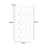 Metalen locker met 12 vakken met slot 90x45x190 cm Krakatoa Light Kosten