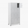 Metalen locker met 12 vakken met slot 90x45x190 cm Krakatoa Light Catalogus