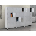Metalen locker met 12 vakken met slot 90x45x190 cm Krakatoa Light Verkoop