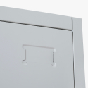 Metalen locker met 12 vakken met slot 90x45x190 cm Krakatoa Light Model