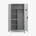 Documentenkast met 2 metalen deuren met slot 90x40x180 cm Vesuvio Light Korting