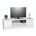 Laag landelijk design wit TV-meubel 160cm Spinle Korting