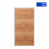 Modern design schoenenkast met 3 vakken voor 18 paar schoenen 61 x 25 x 115 cm Drevo 