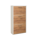 Modern design schoenenkast met 3 vakken voor 18 paar schoenen 61 x 25 x 115 cm Drevo 