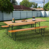 Inklapbare Biertafel set met 2 banken 220x80 cm voor picknick of tuinfeesten Oletan Aanbod