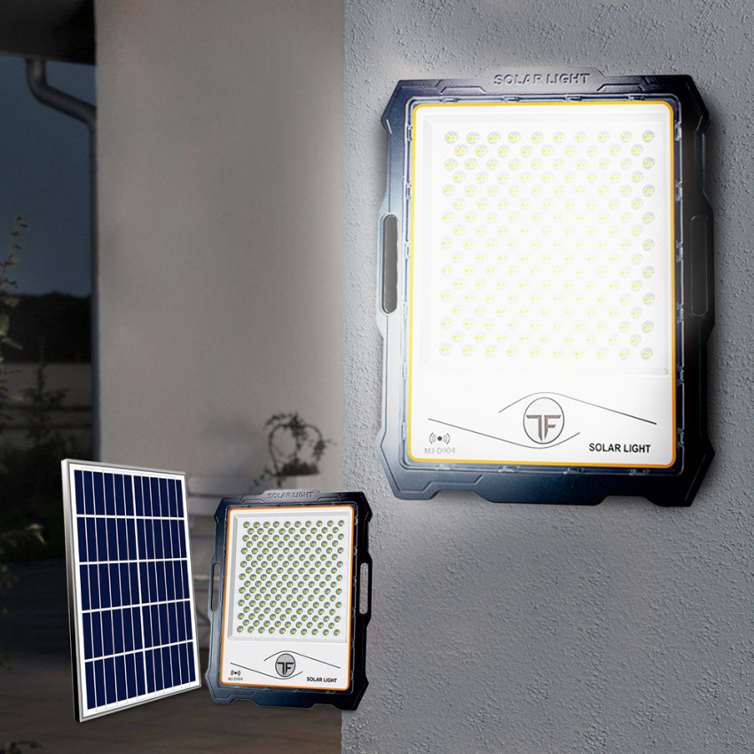 Draagbare LED-schijnwerper 600W met zonnepaneel 5000 lumen en afstandsbediening Inluminatio XXL Aanbieding Draagbare LED-schijnwerper 600W met zonnepaneel 5000 lumen en afstandsbediening Inluminatio XXL Aanbieding