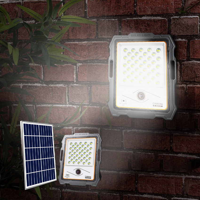 LED-schijnwerper 100W met zonnepaneel 2000 lumen en wifi-camera Conspicio M Aanbieding