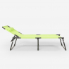 Set van 4 opvouwbare aluminium ligbedden Mauritius 