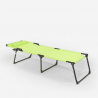Set van 4 opvouwbare aluminium ligbedden Mauritius 