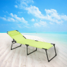 Set van 4 opvouwbare aluminium ligbedden Mauritius Prijs