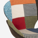 In hoogte verstelbare draaifauteuil in patchworkstijl Stork 