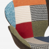 In hoogte verstelbare draaifauteuil in patchworkstijl Stork 