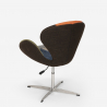 In hoogte verstelbare draaifauteuil in patchworkstijl Stork 