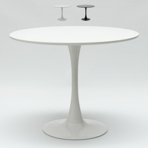 Ronde tafel in zwart of wit 80cm Goblet Aanbieding