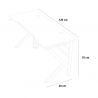 Ergonomisch carbon gaming bureau 120 x 60 cm koptelefoon- en bekerhouders Sportbot 120 