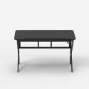 Ergonomisch carbon gaming bureau 120 x 60 cm koptelefoon- en bekerhouders Sportbot 120 Voorraad