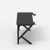 Ergonomisch carbon gaming bureau 160 x 60 cm met koptelefoon- en bekerhouder Sportbot 160 Kosten