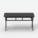 Ergonomisch carbon gaming bureau 160 x 60 cm met koptelefoon- en bekerhouder Sportbot 160 Aankoop