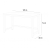 Modern rechthoekig wit houten bureau 120 x 60 cm Bridgewhite 120 