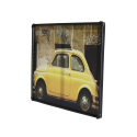 Auto foto schilderij canvas met metalen frame 80 x 60 cm Cinquecento Aanbod