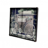 Fiets foto schilderij canvas met metalen frame 80 x 60 cm Bike Aanbod