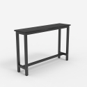Consoletafel entree meubel 120 x 40 cm hout zwart metaal Welcome Light Dark 