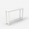 Consoletafel entreemeubel 120 x 40 cm van hout en wit metaal Welcome Light 