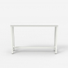 Consoletafel entreemeubel 120 x 40 cm van hout en wit metaal Welcome Light 