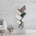 Modern ontwerp boekenkast 8 planken met lade voor kantoor woonkamer Treebook 120 Keuze