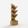 Modern ontwerp boekenkast met 8 planken en lade Treebook 120 