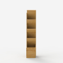 Modern ontwerp boekenkast met 8 planken en lade Treebook 120 