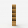 Modern ontwerp boekenkast met 8 planken en lade Treebook 120 