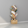 Modern ontwerp boekenkast met 8 planken en lade Treebook 120 