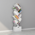 Modern ontwerp boekenkast 10 planken met lade kantoor woonkamer Treebook 150 Afmetingen