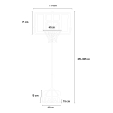 Professionele draagbare basketbalstandaard NY, 250 - 305 cm Model