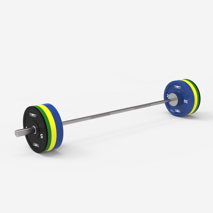 Olympische halterset met stang, schijven en schijfklemmen 120 kg Olympus Aanbieding Olympische halterset met stang, schijven en schijfklemmen 120 kg Olympus Aanbieding