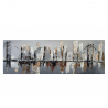 Stadsschilderij foto op canvas 140 x 45 cm Brooklyn Bridge Verkoop