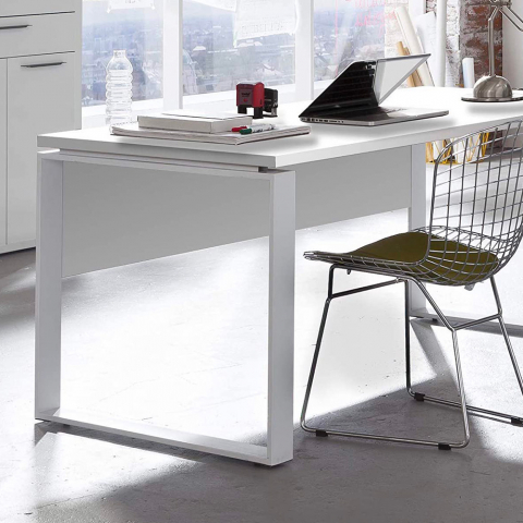 Breed wit bureau voor kantoor en studie 170x80cm Ghost-Desk