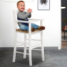Hoge Kinderstoel met een Rieten Zitting Baby Aanbod