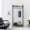 Industriële open metalen garderobe Otto Korting