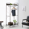 Industriële open metalen garderobe Otto Kortingen
