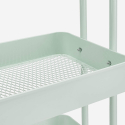 Metalen keukentrolley met 3 planken en wielen Sall 