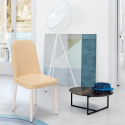 Design stoelen Baden Light van kunstleer en metaal  Korting