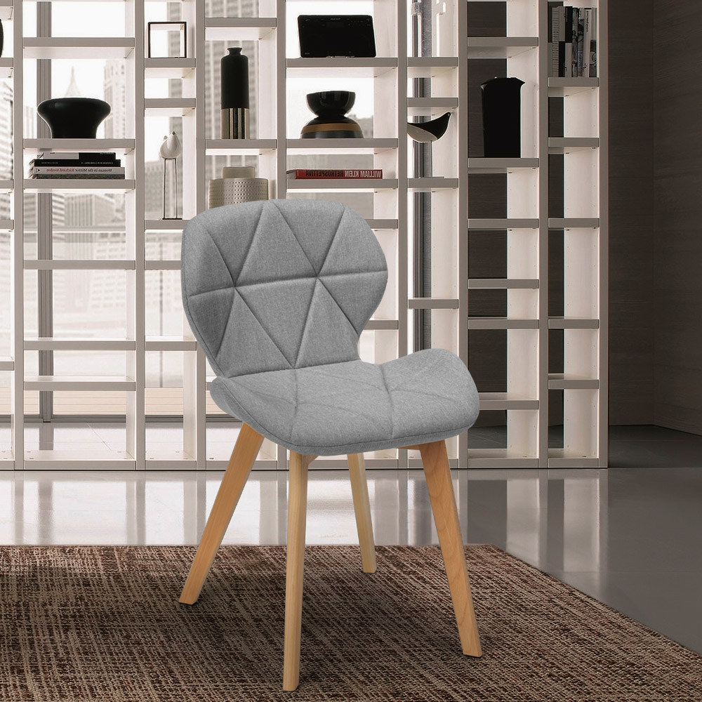 bedenken Bloedbad Voorkeursbehandeling Nordic design stoel houten poten stof keuken bar restaurant Whale | eBay