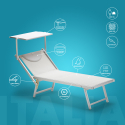 Aanbieding 4 stuks professionele ligbedden Italia Aanbod