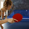 Ping Pong / tafeltennis Net voor het Opvangen van Ballen met Container en Centrale opening Vork Korting