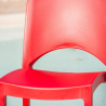 Moderne stapelbare stoelen in polypropyleen voor huis cafès en restaurants Paris 
