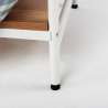 Wit metalen open garderobe voor ingang of slaapkamer Otto Light Keuze
