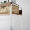 Wit metalen open garderobe voor ingang of slaapkamer Otto Light Kortingen
