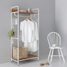 Wit metalen open garderobe voor ingang of slaapkamer Otto Light Aanbod